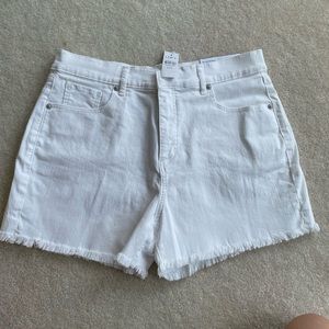 Women’s Loft white cut off shorts